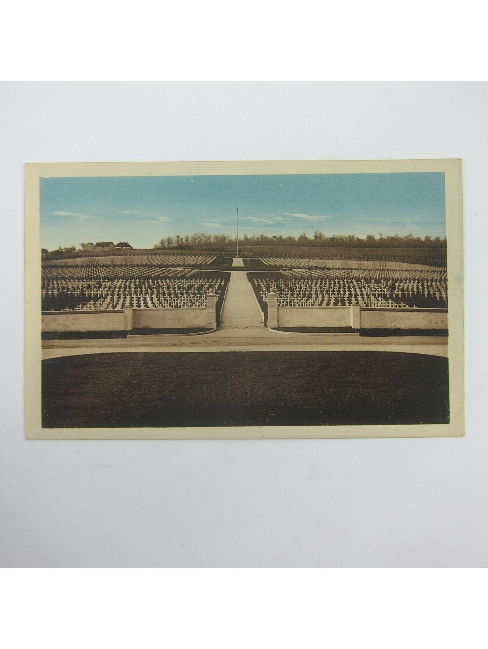 Postcard Aisne France American Cemetery 5940 Graves Antique Unposted RARE
